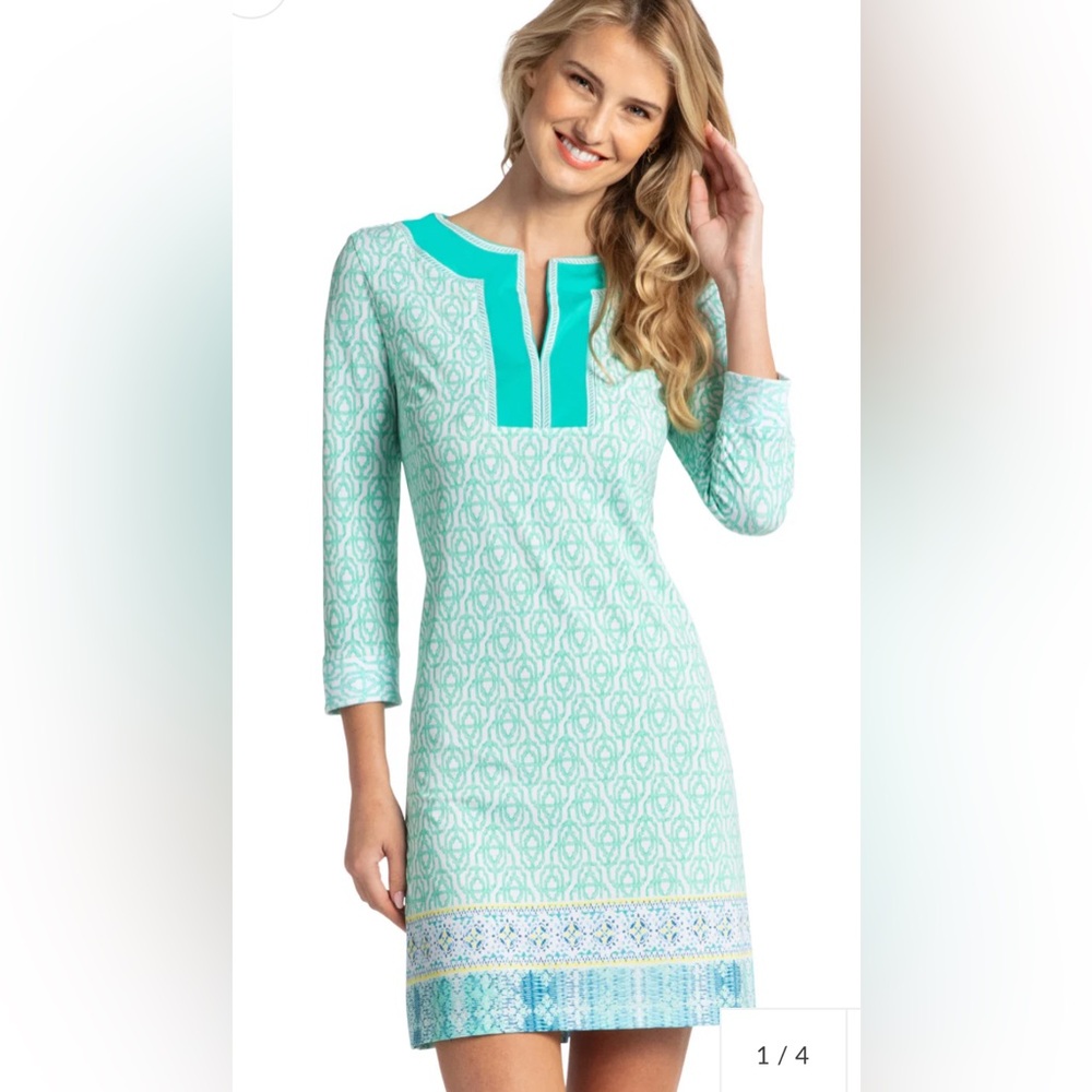 Cabana Life coastal cottage UPF50 Tunic Dress, small, excellent condition. - Picture 2 of 4